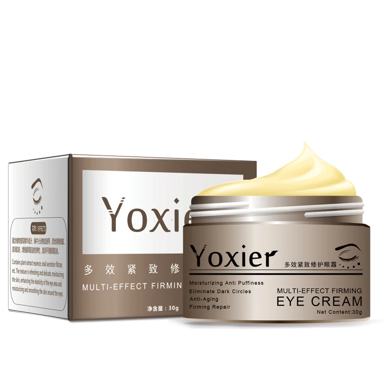 eye cream Yoxier крем для глаз с улиточной слизью крем для лица против старения удаляющий мешок для глаз подтягивающий тонкие линии уход за кожей лица купить 2 получить 1 бесплатный подарок - Цвет: eye cream