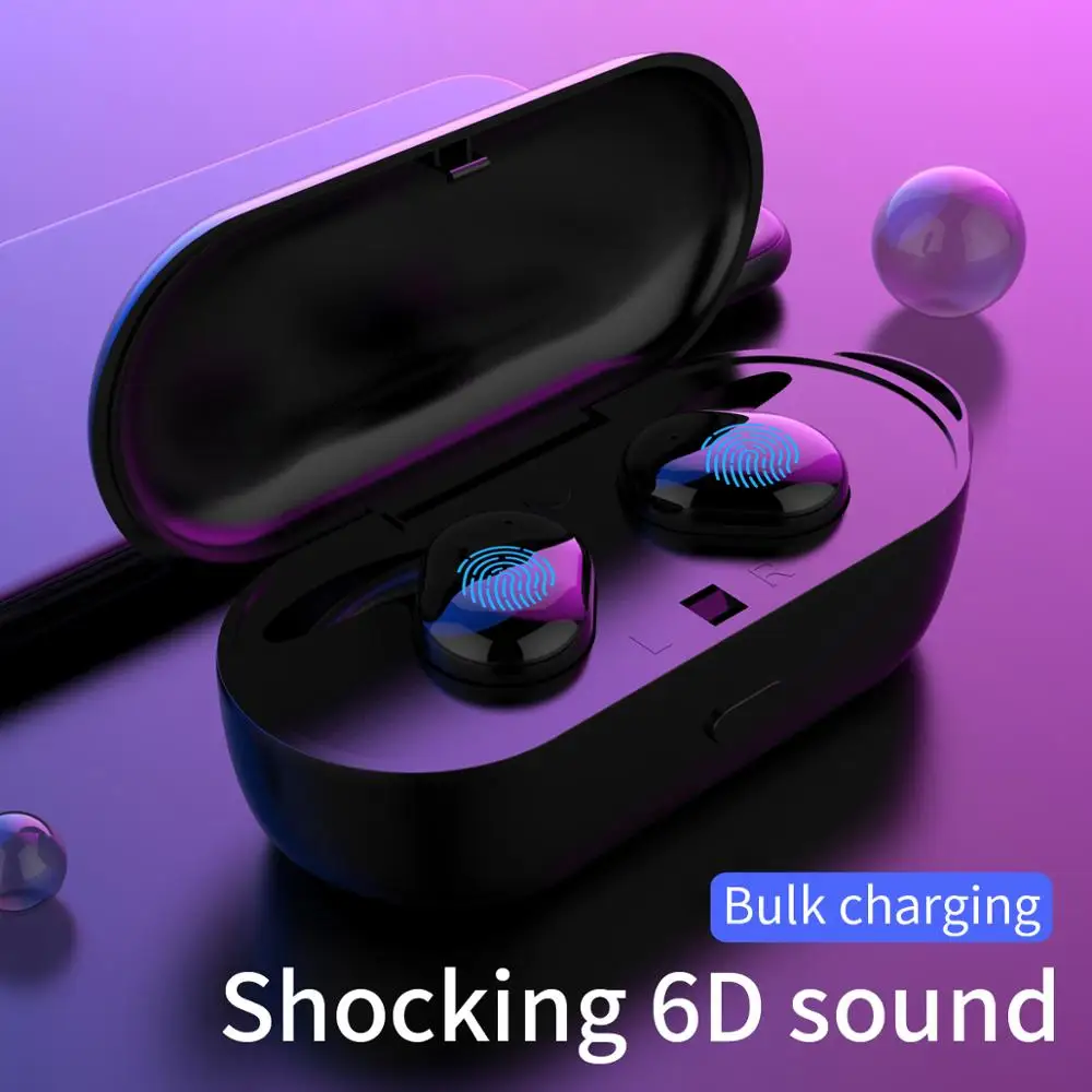 TWS Bluetooth 5 0 беспроводные наушники Автоматическое Сопряжение Noice снижение с