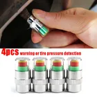 4 шт. Предупреждение устройство для автомобильных шин Давление обнаружения Крышка для колпачков штока клапана Сенсор Индикатор оповещения шины манометр Предупреждение устройства