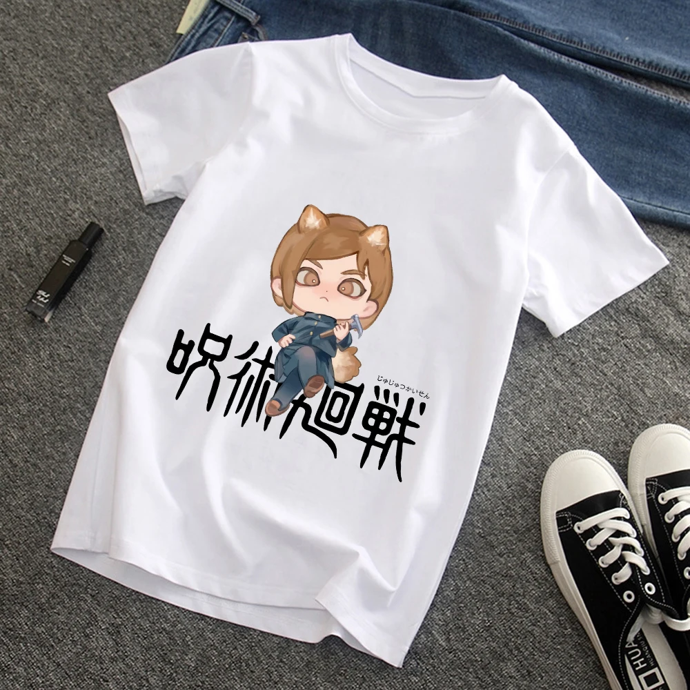 

Jujutsu Kaisen Gojo Satoru Casual Clothes Men T-shirt Harajuku Short Sleeve O-neck Unisex Tshirt Fashion Anime Tshirt Streetwear
