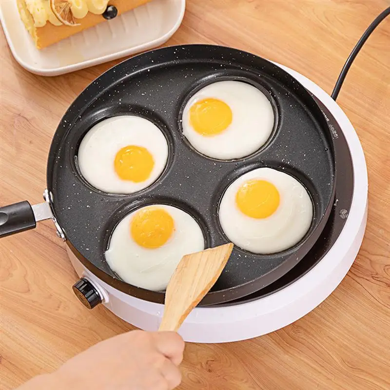 Завтрак сковородка для омлета сковорода Плита четыре отверстия Омлетов не