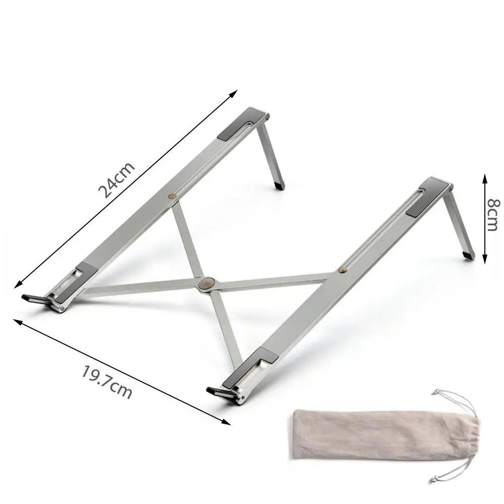 

Laptop Stand Adjustable Foldable Portable Notebook Holder Desktop Ergonomic Laptop Riser for Home Office Cafe Library