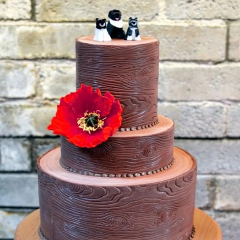 44x24 см коры для дерева кружевной коврик силиконовая форма выпекания помадка