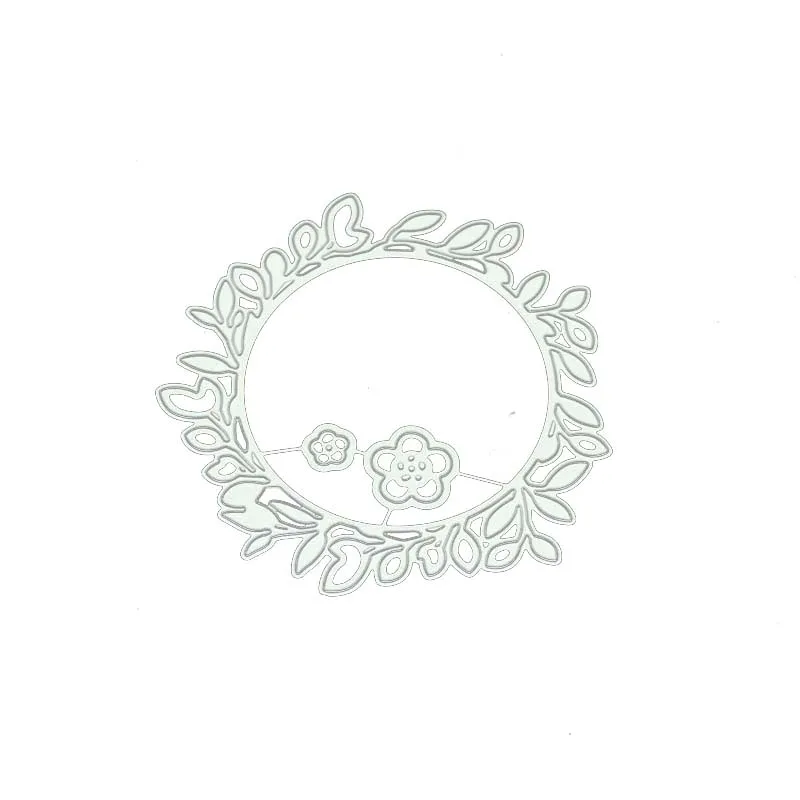 

2021 New Arrival Metal Cutting Dies Wreath Leaves Craft Handmade Knife Mould Blade Punch Stencils Dies Cut Scrapbooking Model