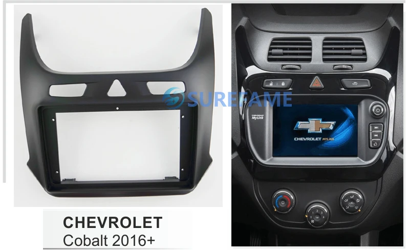 9 дюймов Автомобильная панель радио для CHEVROLET Cobalt+(черный) Facia Dash Kit установка адаптера ободок консоли пластина Накладка