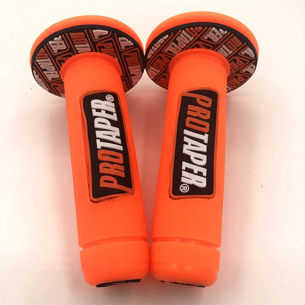 Orange Full Рукоятка Pro taper для мотоцикла, высокое качество, Protaper, Dirt Pit Bike, для мотокросса, 7/8 дюймов, руль, резиновый гель, рукоятки, Тормозные ручки - Цвет: Orange Full