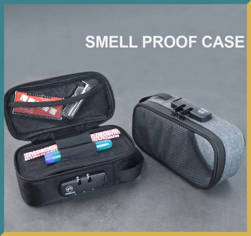 

Smoking Stash Tobacco Storage Bag Odor Smell Proof Case Combination Lock Container Organizer Tobacco Weed Storage Case Bag