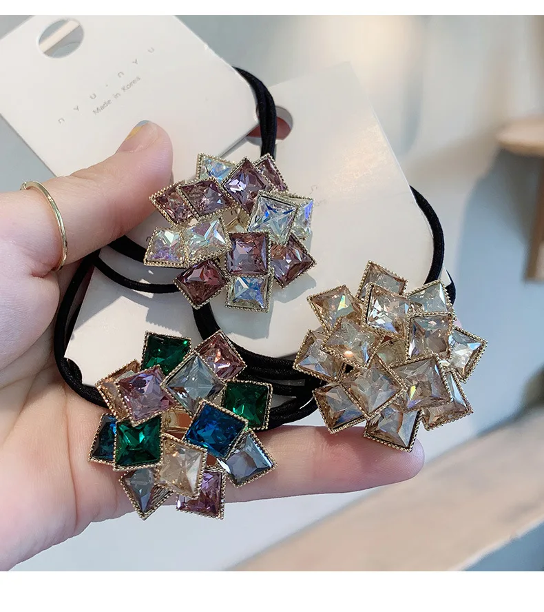 

10 pieces 35mm diy alloy glass acrystal hairbands.for woman hairpin headwear jewelry making accessories 2021 new