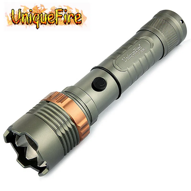 UniqueFire V23B Тактический высокой мощности полиции и военной техники перезарядки затемнения фонарь светодиодный фонарик