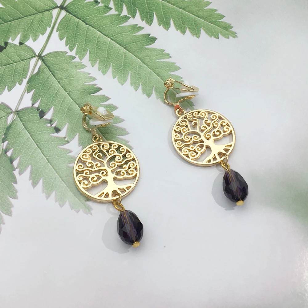 Earrings for Women Temperament Korean Simple Wild Dangle Personality Water Drop Clip on Parties Jewellery | Украшения и