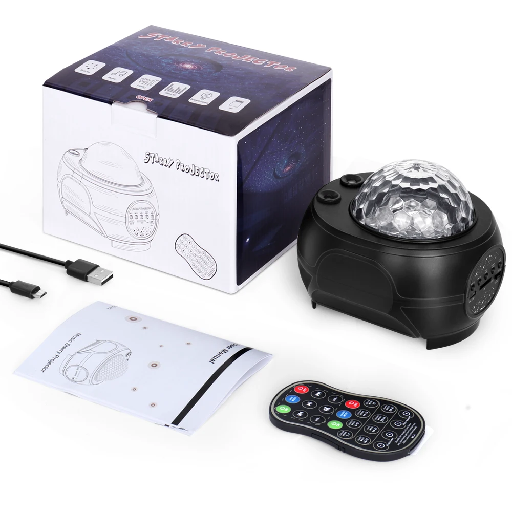 Светодиодный проектор звездного неба с USB ночсветильник Bluetooth романтическая