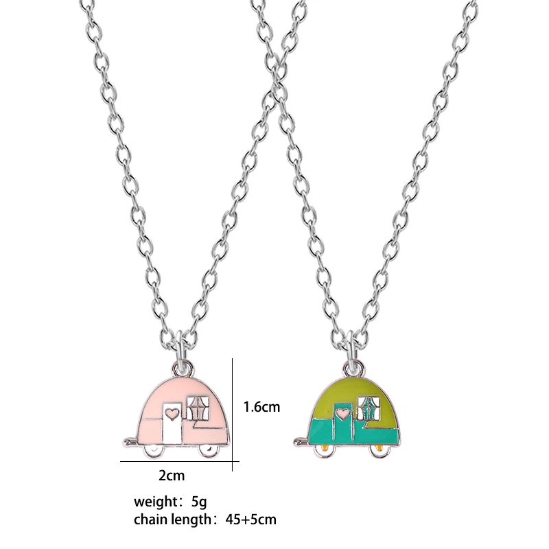 

Hot Selling Ol Necklace Female Pink House Fresh Alloy Small Pendant Choker Cute Girl Birthday Fashion Jewelry Gift