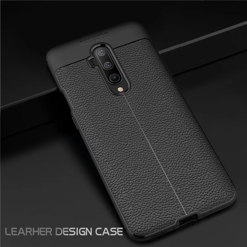 Чехол для Oneplus 7T Pro Mclaren противоударный Гибридный чехол с кожаной текстурой мягкий