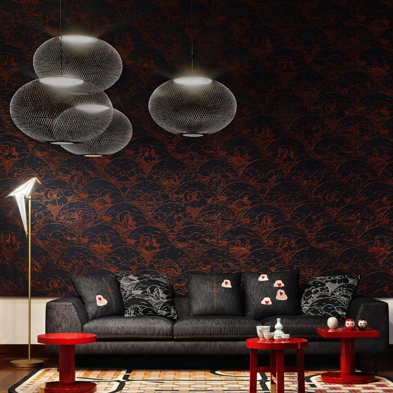 Lámpara colgante de jaula de hierro con Control remoto para sala de estar, decoración sencilla de luz blanca y negra para el hogar, 2021