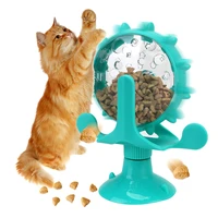 treat leaking cat toy teaser feeder pet products rotatable wheel toys for kitten cats dogs interactive