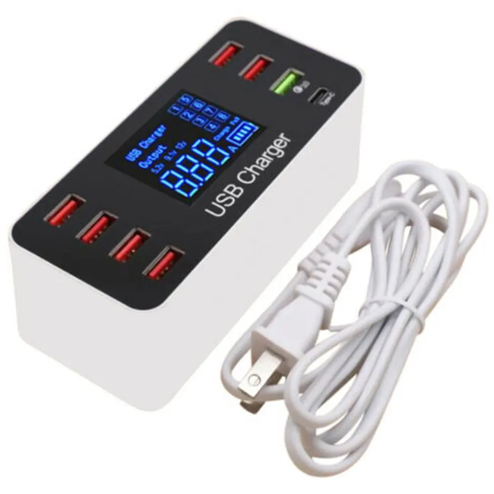 Многопортовый USB адаптер настольное настенное зарядное устройство смарт Защита