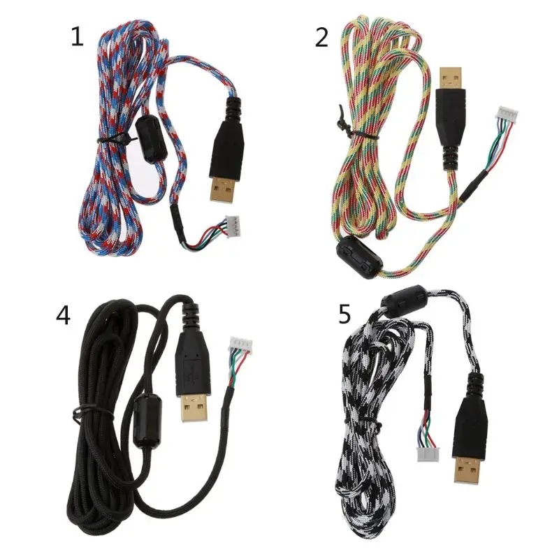 

High Quality DIY Umbrella Rope Mouse Cables Soft Durable Mouse Line Replacement Mouse Wire