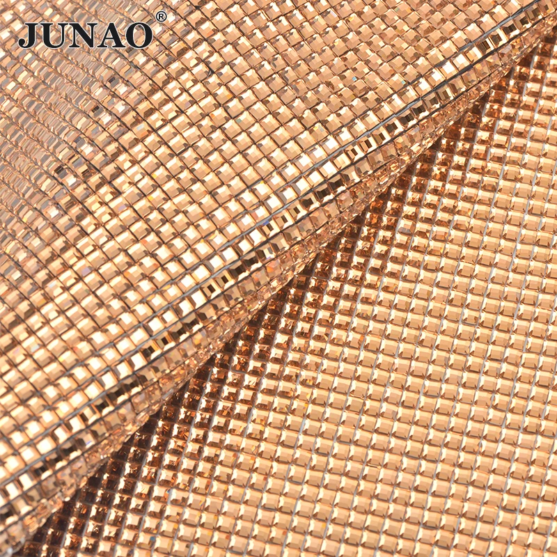 Прозрачные квадратные Стразы JUNAO 24*40 см для украшения одежды|strass crystal|rhinestone