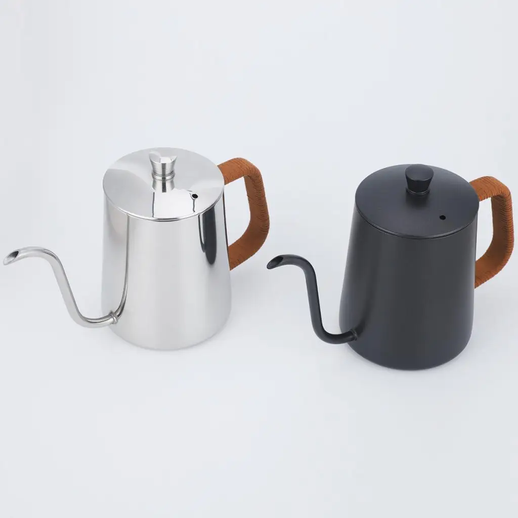 

Drip Kettle 350ml 600ml Coffee Tea Pot Non-Stick Food Grade Stainless Steel Gooseneck Drip Kettle Long Thin Mouth