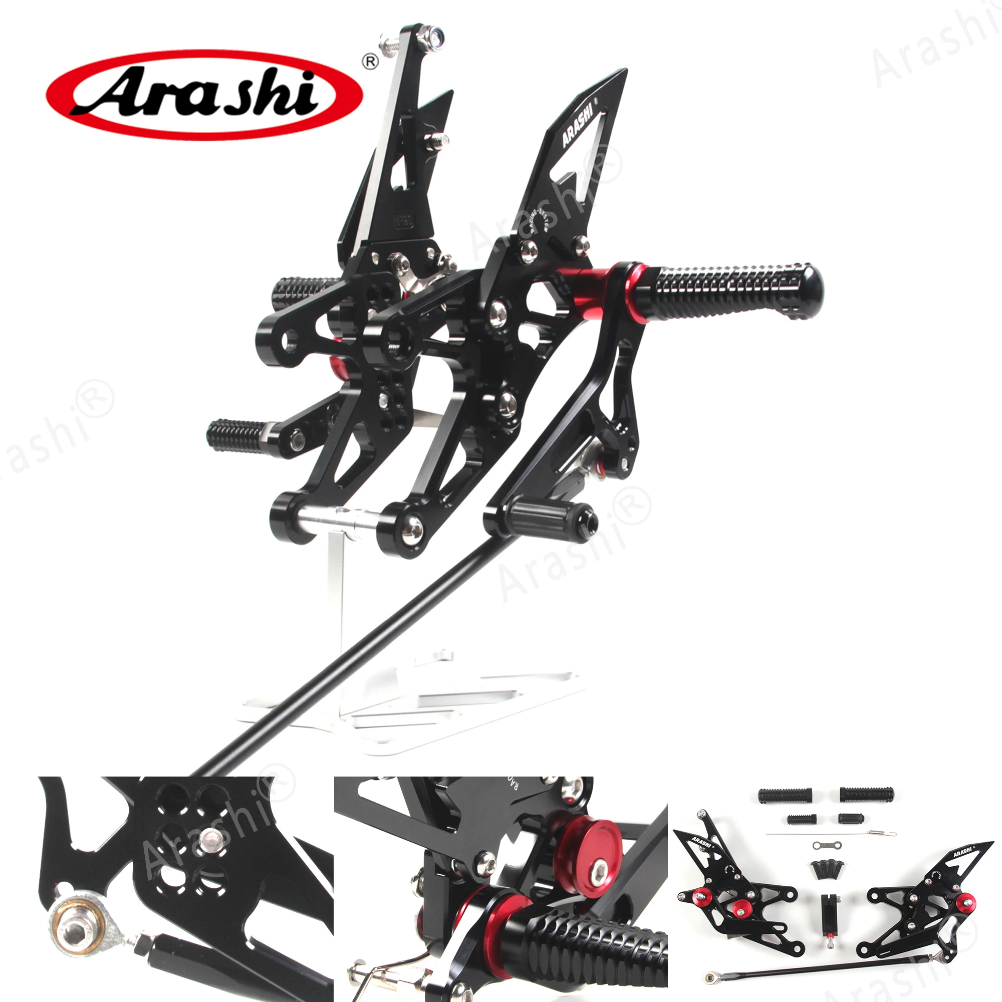 Arashi для YAMAHA YZF R1 2007 2008 07-08 ЧПУ Регулируемые подножки ног колышки всадника наборы