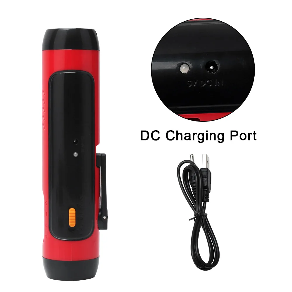 BORUiT Многофункциональный Голосовая сигнализация FM радио фонарик Ручной Динамо