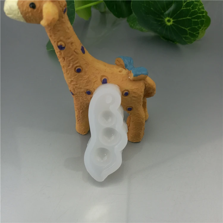 DIY горох и вода в форме капель силиконовая форма для брелоков с отверстием