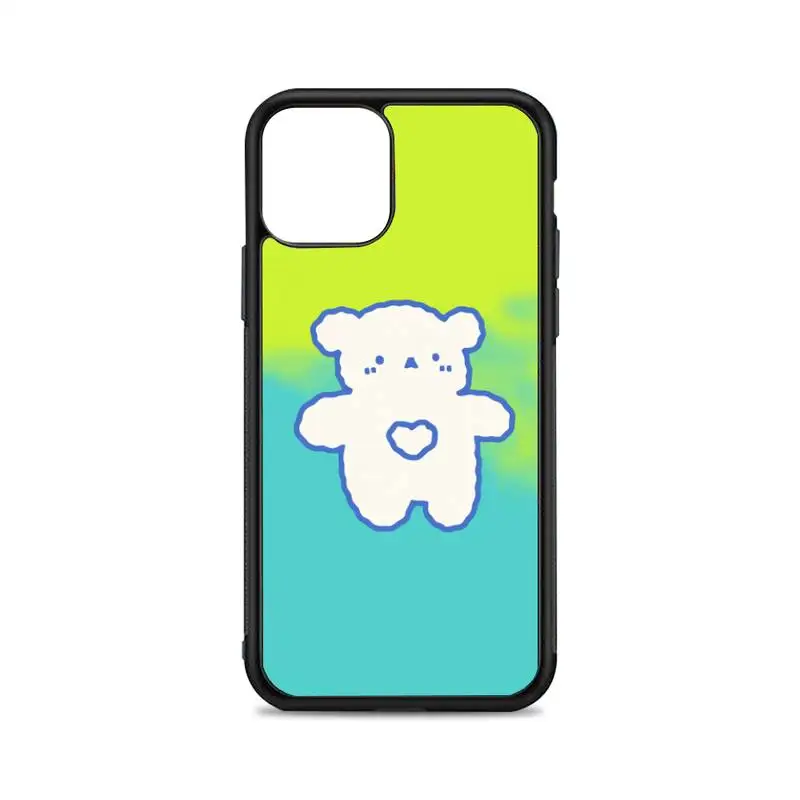 

B bear Phone Case for iPhone 12 mini 11 pro XS Max X XR 6 7 8 plus SE20 High quality TPU silicon and Hard plastic cover