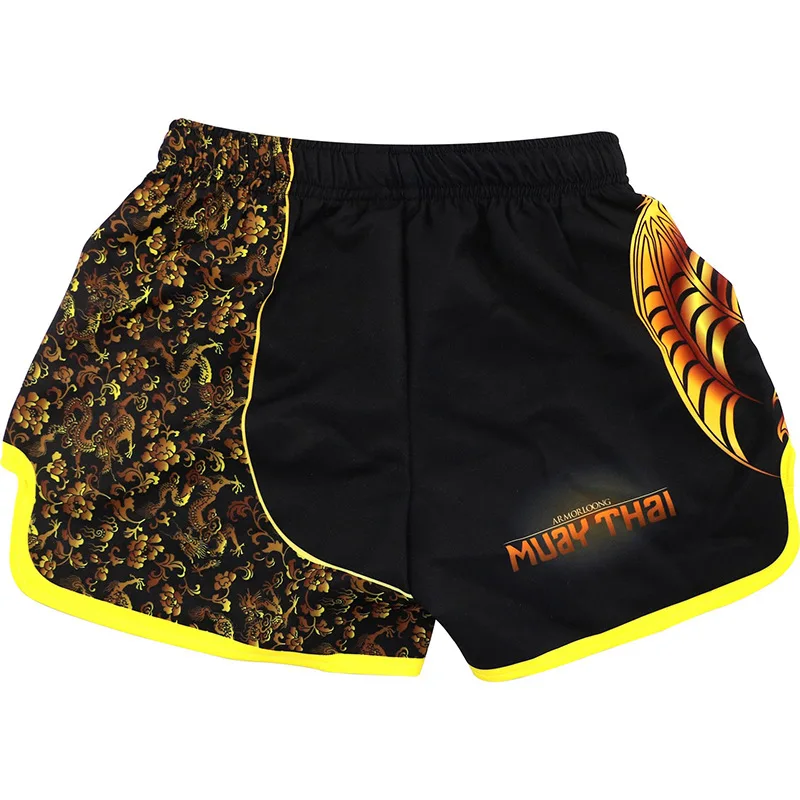 Muay Thai Shorts Rashguard Jiu Jitsu Kick Boxing Training Uniform Dragon Sanda Bjj Martial Arts Fightwear MMA T Shirt Shorts Set