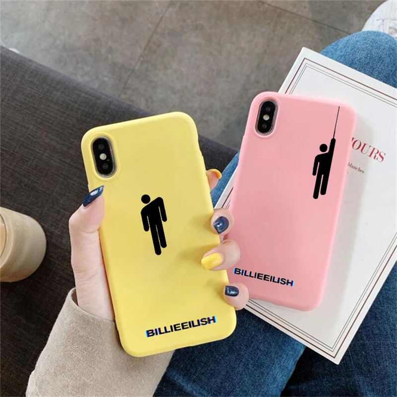 Чехол с логотипом Billie Eilish для samsung Galaxy S10 S9 S8 S7 S6 Plus мягкий силиконовый чехол