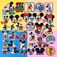 Mickey Mouse Patches for Clothing Heat Transfer Stickers for T-Shirt Iron on Patches for Clothes for Boys Girls Kawaii Custom