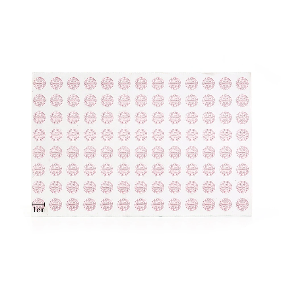 

208pcs Warranty Sticker Security Seal Sticker 2018 2019 2020 Year Round Size 10*10mm Red Blue Color Fragile Label