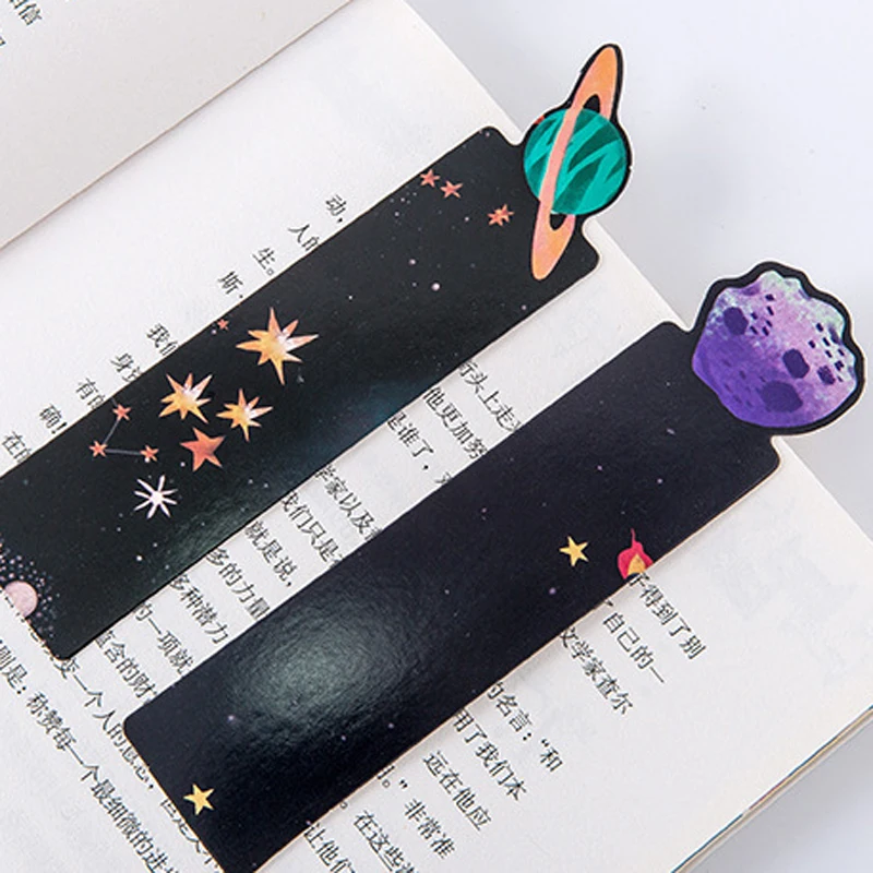 30 шт./лот креативная Закладка с изображением планеты визитная карточка Galaxy Paper