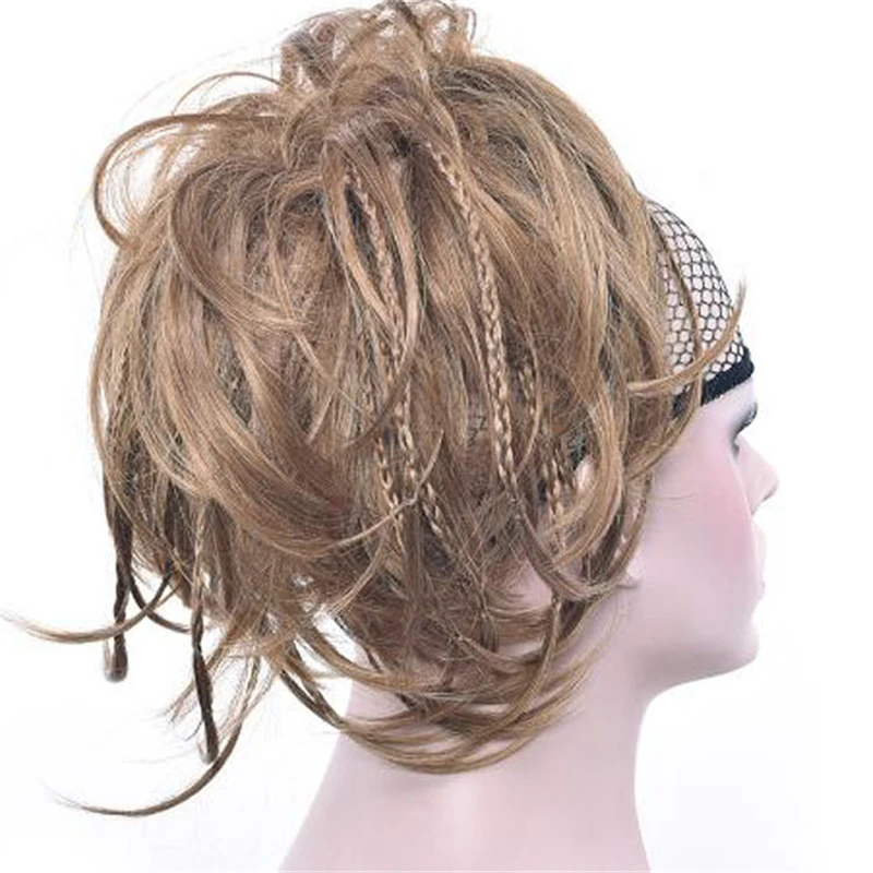 1 шт. Женский обруч для волос из синтетических резинки пучок шиньон