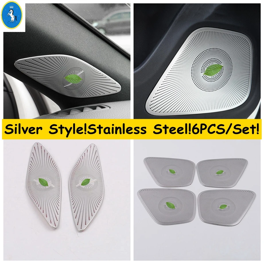 

Car Side Door / Front Inner Pillar A Stereo Speaker Stainless Steel Cover Trim For Mercedes-Benz CLA 200 C118 W118 2020 2021