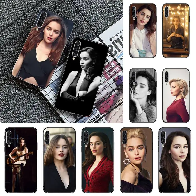 

emilia clarke British actress Phone Case For Samsung galaxy A S note 10 7 8 9 20 30 31 40 50 51 70 71 21 s ultra plus