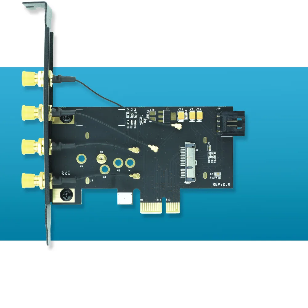 Cartão sem Fio para Pcie 1x Adaptador para Desktop pc Hackintosh Bcm4360 para Macos Airdrop Handoff Continuidade Bcm94360cd Bcm94331cd Cartões para acréscimos