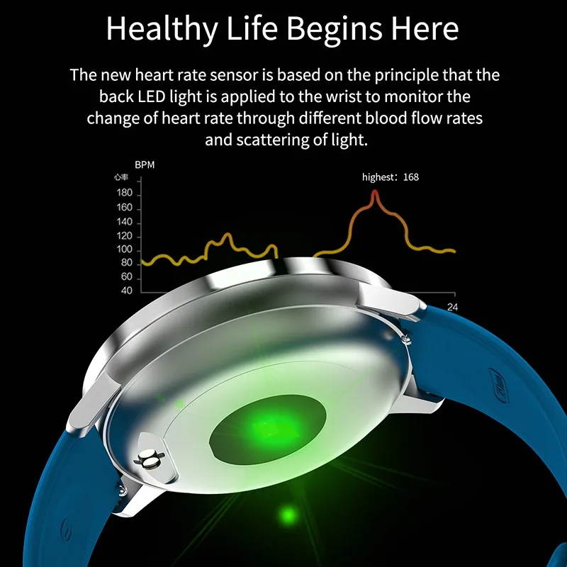 TD28 Смарт-часы мониторинг сердечного ритма сна IP67 водонепроницаемый