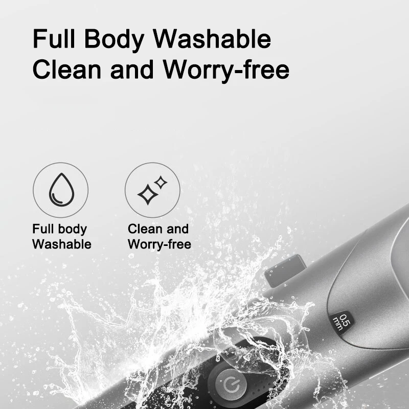 Xiaomi RIWA Hair Clipper With LED Screen Washable Rechargeable Professional Electric Trimmer Barber For Men Ceramics Cutter Head | Бытовая
