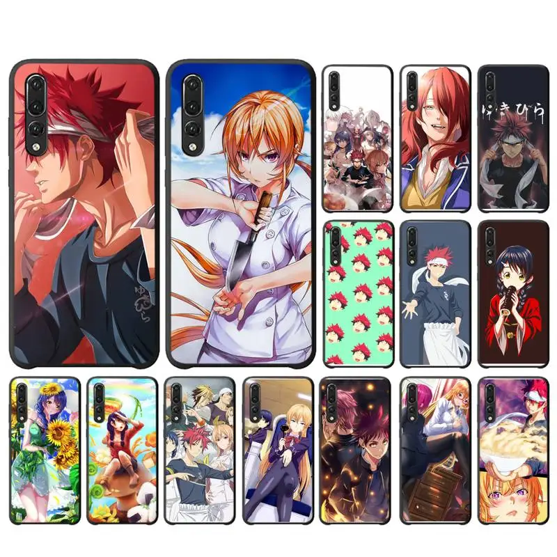 

YNDFCNB Food Wars Shokugeki No Soma Phone Case For Huawei Y6 2018 Y7prime2019 funda case for Y9 2019 Capa