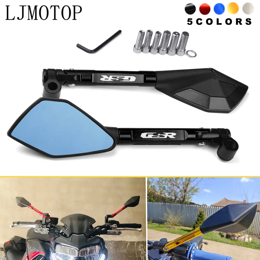 

Motorcycle Rearview Mirror CNC Aluminum View Side Mirrors For SUZUKI GSR 400 2008-2012 GSR 600 2006-2011 GSR 750 2011-2020 2021