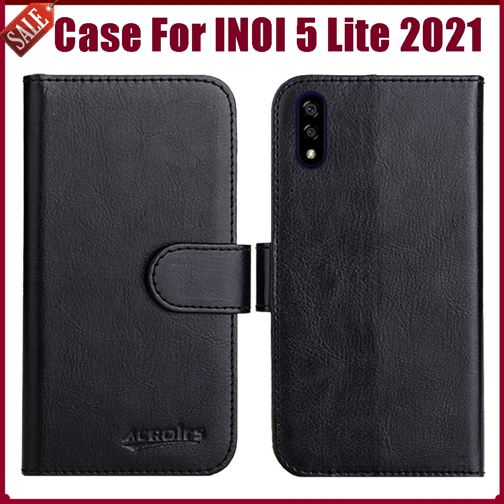 Лидер продаж! Чехол INOI 5 Lite 2021 Модный мягкий кожаный флип-кошелек дюйма 6 цветов