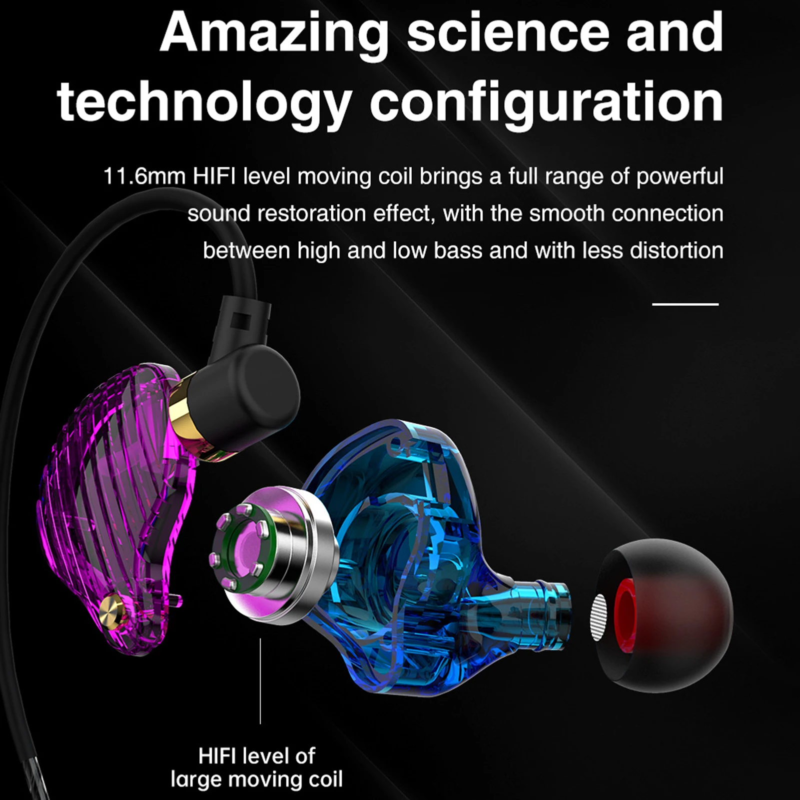 QKZ SK3 4 Core 3,5 мм разъем Проводные Наушники Hi-Fi 9D стерео наушники для телефона