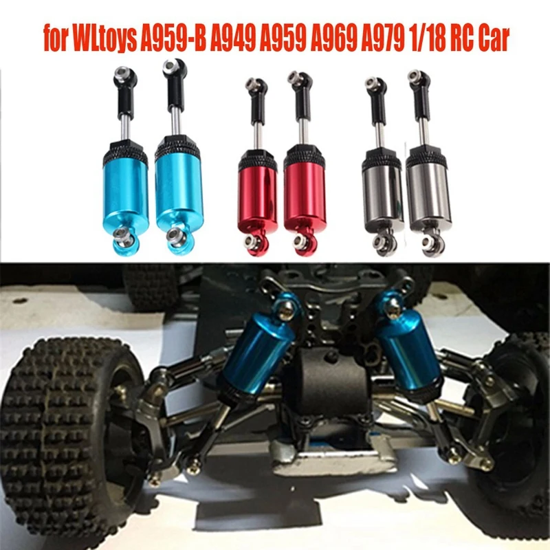 Для WLtoys обновленные Металлические Амортизаторы A949 A959 A969 A979 1/18 RC Автозапчасти