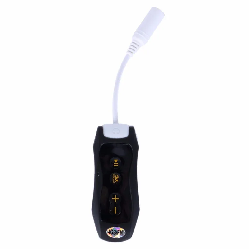 Водонепроницаемый IPX8 Mp3 плеер 4 Гб Adroit спортивный зажим MP3 с FM плавательный наушник для дайвинга