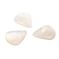3 pcs shell tones guitar picks mother of pearl guitar pick made of genuine shell white