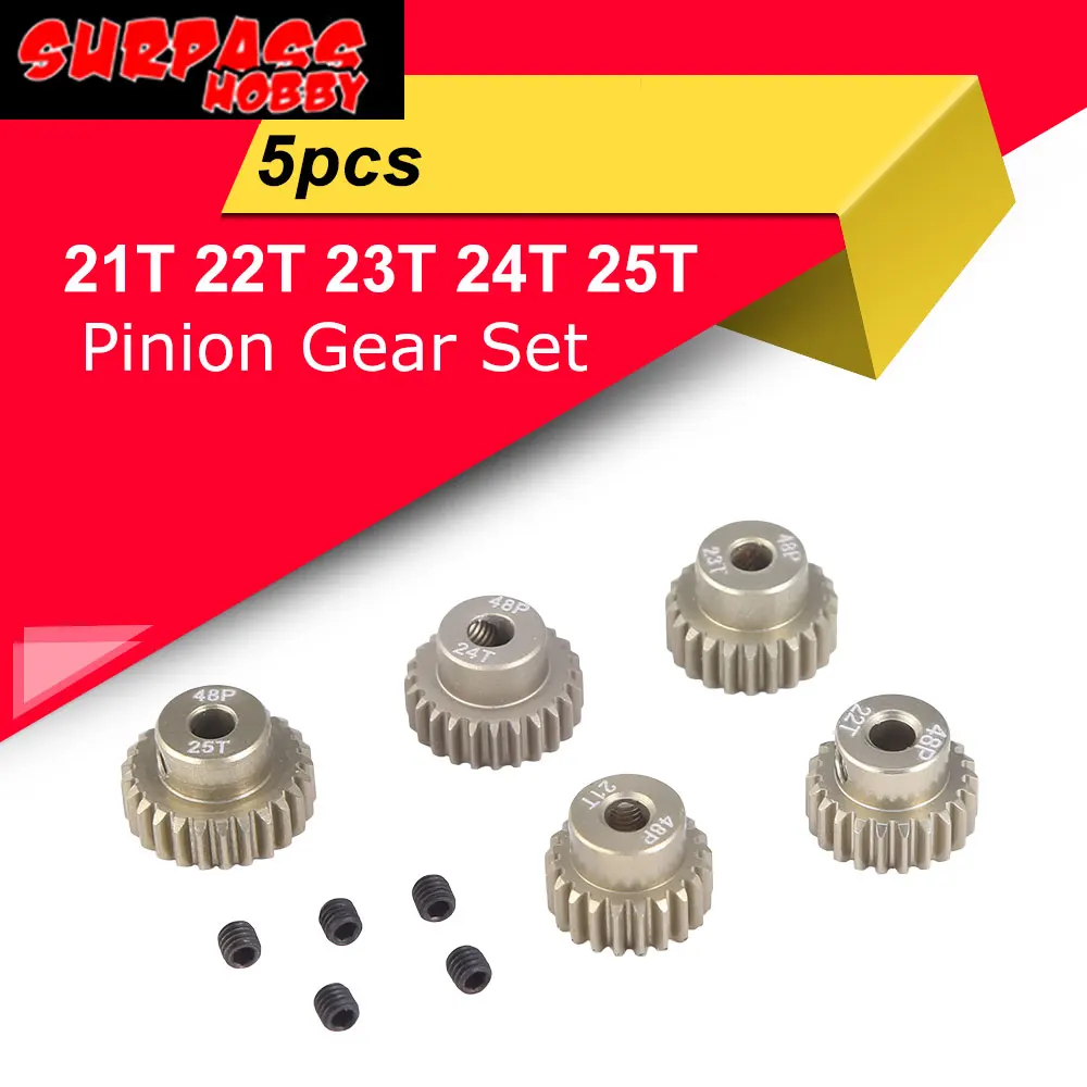 surpass hobby 48dp 3175 мм 21t 22t 23t 24t 25t шестерни набор дл