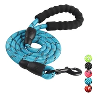 reflective durable strong lead rope for labrador rottweiler large dog leash training running rope medium big dog collar leashes