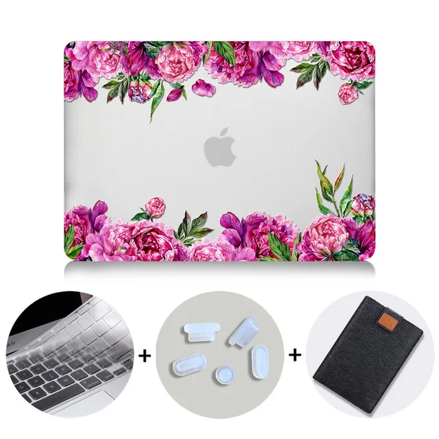 MB02 МТТ Акварель Цветы Crystal Case для Macbook Air 13 дюймов retina A1932 для apple macbook pro 13 15 Touch Bar A1989 A1990 - Цвет: MB02