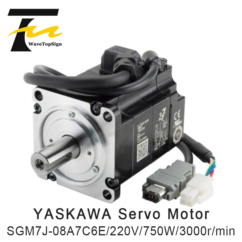Yaskawa SGM7J 08A7C6E AC Серводвигатель 220 в 750 Вт об/мин|Двигатель переменного тока AC| |