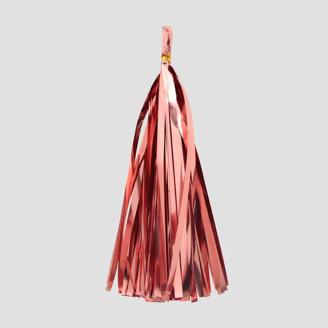 rose gold Tassels Партии цвета розового золота с сердечками воздушный шар фольги шампанское Звезда Воздушные шары для свадьбы вечеринки декор шары из латекса для дня рождения украшения - Цвет: rose gold Tassels